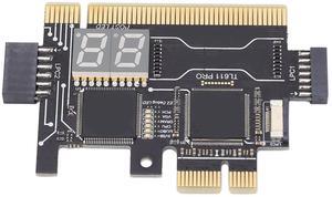 Fafeicy TL611 Pro Motherboard Analyzer Diagnostic Card, PCI-E LPC Debug Tester for Asus, MSI, Gigabyte, Compatible with Windows, Linux, macOS