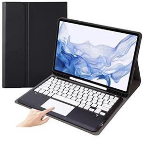 AnMengXinLing Touchpad Keyboard Case for iPad Air 13 Inch/Pro 12.9 6th/5th/4th Generation, Candy Trackpad Detachable Keyboard Case with Pencil Holder (Black)