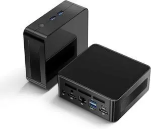 goodtico Mini PC - AMD Ryzen 5 3550H 16GB DDR4 RAM 512GB NVME SSD (4C/8T, Upto 3.7GHz), Type-c Desktop Computer with Win 11 Pro/3-Screen Display/Wi-Fi 5/BT 4.2/USB 3.0