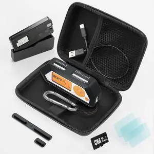 HCJYC All in One - Protective Case Set for Flipper Zero & for Wi-Fi Dev Board V1 ESP32-S2, The Most Complete Ultimate Starter Kit Accessories for Flipper Zero - Pure Black