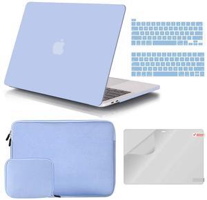 iCasso Compatible with MacBook Pro 13 inch Case A2338 M2/M1/A2289/A2251/A2159/A1989/A1706/A1708,Hard Shell Case,Sleeve,Screen Protector,Keyboard Cover for MacBook Pro 13'' with Small Bag - Blue