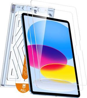 iGluz 2 Pack for iPad 11th/10th Gen.(A16 2025/2022,11/10.9 inch)9H+ Tempered Glass Screen Protector with Easy-Install Box[12FT Grade Shatterproof]Apple Pencil Compatible,HD Clarity,Scratch Resistant