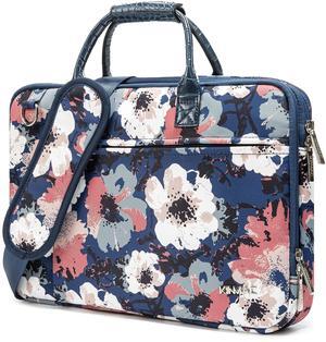 Kinmac Briefcase with 360deg Protective Full Cushioned Laptop Compartment fit 13 inch-14 inch Laptop Computer (Camellia)