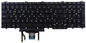 LeFix US Backlit Keyboard with Stick Pointer W/O Frame Compatible with Dell Latitude 5500 5501 5510 5511,Precision 3550 3551 3540 3541|Dual Point Version,0MMHTV