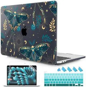 Lepeoac for MacBook Pro 16 inch Case 2019 2020 Release Model A2141, Plastic Hard Shell Cover with Keyboard Cover & Screen Protector for MacBook Pro 16 inch with Touch Bar & Touch ID - Butterfly P113