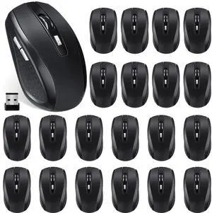 Macarrie 8 Pack Wireless Mouse for Laptop 1200dpi Wireless Computer Mouse Bulk with 6 Buttons Included USB Receiver Compatible for Windows, Pc, Computer
