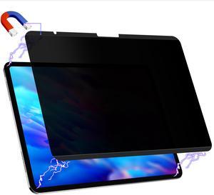 Peslv Magnetic Privacy Screen Protector for iPad Air 13 Inch 2024/2025 (M2/M3, 6th/7th Gen), Removable Anti Blue Light Glare Spy Private Filter, High Sensitive Bubble-Free Black Security Screen