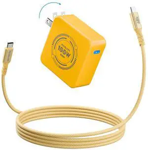 Mac Book Charger, 100W USB C Charger, AKELON Compact and Foldable Fast Charger for MacBook Air, MacBook Pro, Samsung Galaxy, iPad Pro and All Type C Device, 6.6ft USB-C Cable Included