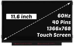 Replacement for HP Chromebook 11 G6 EE G7 EE G8 EE G9 EE 11A G6 EE 11A G8 EE 11MK G9 EE LCD Display for Stream Pro 11 G4 EE 11 G5 1366x768 11.6" 40Pins LCD LED Touch Screen Display Digitizer Panel
