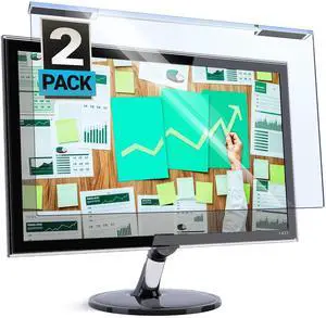 VINTEZ Blue Light Screen Protector for 23 Inch Computer Monitor and Laptop - Anti-UV Blue Light Blocking Film for Desktop PC, Eye Protection Filter, 20.6" x 12", 2 Pack