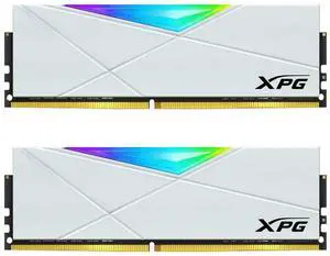 XPG DDR4 D50 RGB 32GB (2x16GB) 3200MHz PC4-25600 U-DIMM 288-Pins Desktop Memory CL16 Kit White (AX4U320016G16A-DW50)