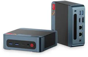 BOSGAME Mini PC P3 Lite, AMD Ryzen 7 6800H Mini Gaming PC, 24GB DDR5 RAM, 1TB NVMEe SSD, Triple Display Mini Desktop PC, Dual 2.5G Ethernet, Wi-Fi 6E, BT 5.2