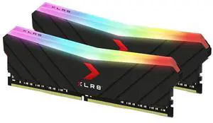 PNY XLR8 Gaming 16GB (2x8GB) DDR4 DRAM 3200MHz (PC4-25600) CL16 1.35V RGB Dual Channel Desktop (DIMM) Memory  MD16GK2D4320016XRGB