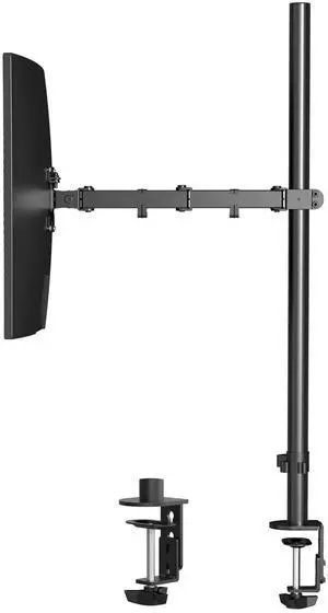 Pholiten Extra Tall Single Monitor Desk Mount Stand with 31.5inch Pole for 13 to 32 inch Screens,Fully Adjustable Monitor Arm Mount for Desk,Holds up to 22lbs