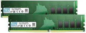 LIYI DDR4 32GB (2x16GB) 2400MHz Desktop RAM Kit | PC4-19200 CL17 1.2V 288-Pin UDIMM | Dual Channel for Intel Core i7/i9, AMD Ryzen 7/9 | XMP 2.0 Non-ECC | Computer Desktop RAM Memory Upgrade