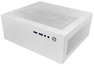 Mini PC Case 4.3L HTPC Chassis 2X USB 3.0 Fits Flex Power Supply ITX Motherboard White