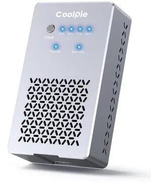 Coolpie M.2 Cloner NVME SSD Reader: CR402 10Gbps Tool-Free Docking Station, Dual-Bay SSD Duplicator with 8TB Capacity, Compatible with PCIe 2230-2280 SSDs