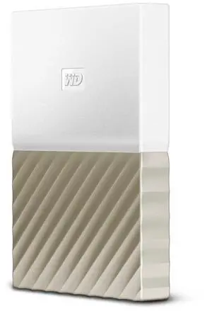 WD 2TB My Passport Ultra Portable External Hard Drive - USB 3.0 - White-Gold - WDBTLG0020BGD-WESN (Old Generation)