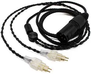 Youkamoo 4 Pin XLR Balanced Replacement Upgrade Cable Compatible for Sennheiser HD650, HD600, HD660S, HD660S2, HD580, HD58X, Massdrop HD6XX Headphones, 16.5 ft (5 m)