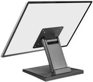 WEARSON Low Profile Monitor Stand - Foldable Touch Monitor MINI PC Stand Compatible with VESA 75x75 and 100x100mm Monitor Mounts For Kiosk,AIO Monitor Base Adjustable Folding Flat