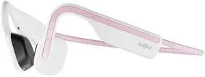 SHOKZ OpenMove - Open-Ear Bluetooth Sport Headphones, Bone Conduction Wireless Earphones, Sweatproof for Running and Workouts, with Sticker Pack (Pink)