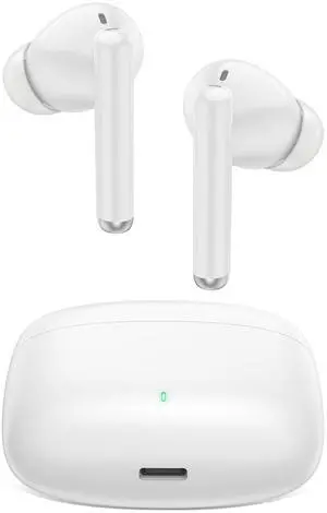 Bluetooth 5.3 Headphones for Samsung S24 S23 Ultra S22 S21 A55 A54 iPhone 16 15 Pro, True Wireless Bluetooth Ear Buds Noise Canceling in-Ear Earbuds, HD Mic, Deep Bass, Sweatproof