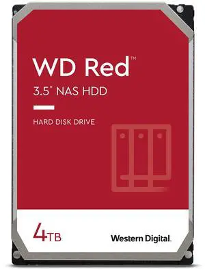 Western Digital 4TB WD Red NAS Internal Hard Drive HDD - 5400 RPM, SATA 6 Gb/s, SMR, 256MB Cache, 3.5" - WD40EFAX