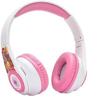 eKids Disney Princess Bluetooth Headphones with EZ Link+, Wireless Headphones with Microphone and Audio Cable, Kids Earphones for School, Home, or Travel