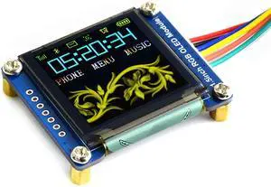 waveshare 1.5inch RGB OLED Display Module, 128x128 Pixels 16-bit High Color (65K Colors) SPI Interface Compatible with Arduino Raspberry Pi Jetson Nano STM32