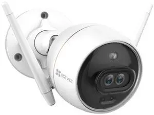 EZVIZ Outdoor Security Camera Dual Lens 1080P, Excellent Color Night Vision, Active Light & Siren Alarm with PIR Motion Detection, Weather Proof, Two-way Talk, the First Dual Lens Security Camera(C3X)