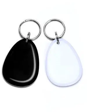 RexID Rewritable 125KHz Blank Keyfob Tag Working with RexID Programmer for Flexible Programming of Different Custom Formats,Facility Codes,and ID Range for On-Demand Production (100Pack, Black)
