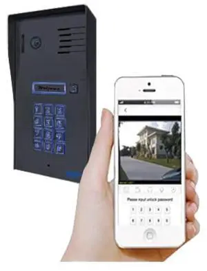 GBF Smart Video Door Phone & Doorbell Intercom System with a Smart keypad(PL963PMBL-POE)- 1080P Camera, Built in POE, Control Two Locks remotely, Timed Unlock