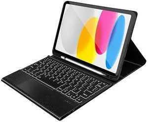 Sahara - Keyboard Case with Track Pad for iPad 11'' (A16) and iPad 10.9" (10th Gen), Black, (TB00280)