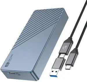 SAN ZANG MASTER 40Gbps M.2 NVMe SSD Enclosure Adapter, Aluminum USB 4.0 Type-C to M-Key 2280 Solid State Drive External Case, Compatible with Thunderbolt 3/4 USB4.0/3.2/3.1/3.0, USB C to C/A Cable