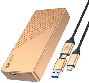 SAN ZANG MASTER 40Gbps M.2 NVMe SSD Enclosure Adapter, Aluminum USB 4.0 Type-C to M-Key 2280 Solid State Drive External Case, Compatible with Thunderbolt 3/4 USB4.0/3.2/3.1/3.0, USB C to C/A Cable