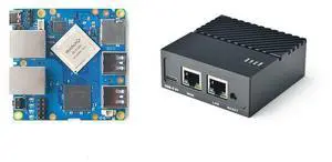 FriendlyElec Nanopi R4S Mini Router OpenWRT with Dual-Gbps Ethernet Ports 4GB LPDDR4 Based in RK3399 Soc for IOT NAS Smart Home Gateway (Without MAC Chip)