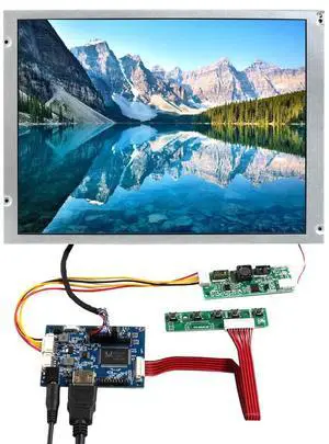 VSDISPLAY 12.1 Inch 1024x768 IPS Panel 12.1'' 4:3 Aspect Ratio WLED LCD Screen with Audio LVDs Driver Controller Board for Industrial Machine Display