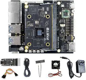 LicheePi 4A 64bit LPDDR4X 8GB RISC-V Single Board Computer, Linux IoT Development Board, TH1520 C910x4 2.0GHz CPU 4TOPS NPU, Dual Gigabit Ethernet Port for Mini PC Desktop, Support Android Debian