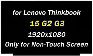 PEHDPVS 15.6" Replacement for Lenovo Thinkbook 15 G2 G3 15-IIL 15-IML 15-ACL Model 20VE 21A4 20SM 20RW FHD 1920x1080 30pins 60Hz LCD Screen Laptop Panel(Only for Non-Touch Screen)