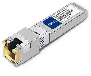 FLYPROFiber- SFP+ to RJ45 Transceiver, 1.25G/2.5G/5G/10GBase-T SFP+ Module, 10G RJ45 Copper Module Compatible for Cisco SFP-10G-T-S, Ubiquiti UniFi UF-RJ45-10G, Mikrotik, Netgear 100ft/30M, 2pack
