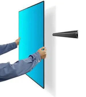 No Stud TV Wall Mount, 32-75 inch TVs Drywall Studless Bracket, No Damage, No Drill, Non Screws, 1 Minutes Easy Install TV Hanger fits VESA 100x100 to 600x400, Include Hardware Levels