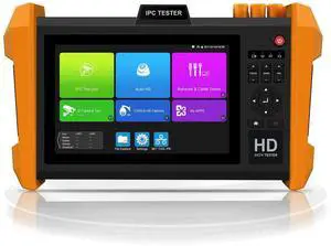 8K IP Camera Tester, WANLUTECH CCTV Tester Support 8MP SDI AHD CVI TVI CVBS 8K IP Camera Test HDMI & VGA Input 7 inch IPS Touch Screen SFP Optical Module Port (K15-ADHS)