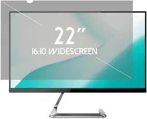 ANBAC 22 Inch Desktop Privacy Screen Shield for 16:10 Wide Monitor - Anti Glare Computer Privacy Screen Cover | Blue Light Blocking Screen Protector | Scratch Resistant UV Filter | Attachment Type