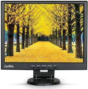JaiHo 14 Inch LCD Security CCTV Monitor, 1024x768 4:3 Resolution Color TFT LCD Display Screen with HDMI/VGA/BNC/AV Ports for Surveillance Camera, STB and Other Video Equipment, Built-in Speaker