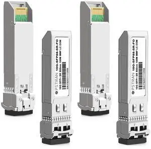 OPSTRAN 10GBASE-SR SFP+ Optical Transceiver Module Compatible with Fortinet FN-TRAN-SFP+SR FS-TRAN-SFP+SR FG-TRAN-SFP+SR 850nm 300m DDM Duplex LC MMF 4 Pack
