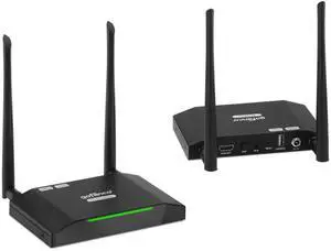 gofanco 150m Wireless HDMI Extender Transmitter and Receiver Kit - Dual Antenna - 500ft /150m in Open Space, Long Range [Up to 5 Pairs in 1 Area] - IR Extension - Full HD 1080p Video (HDwireless150)