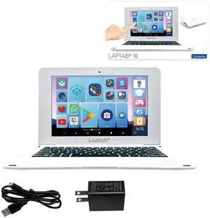 LEXiBOOK LAPTAB 10, Laptop with Touch Screen, Designed for The Whole Family, Educational and Fun Content, Powered by Android(tm), Parental Control, Ultra Thin and Light, LT10EN
