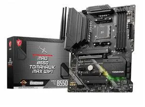 MSI MAG B550 Tomahawk MAX WiFi Gaming Motherboard (AMD Ryzen 5000 Series, AM4, DDR4, PCIe 4.0, SATA 6Gb/s, M.2, USB 3.2 Gen 2, HDMI/DP, Wi-Fi 6E, Bluetooth 5.2, 2.5Gbps LAN, ATX)