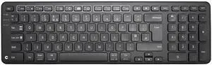 Contour Design Balance Keyboard - Wireless, Ergonomic Design - Compact Size, Adjustable Tilt to Support Wrist Strain, Plug & Play PC/Mac - Black