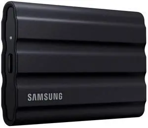 Samsung T7 Shield 2TB, Portable SSD, up-to 1050MB/s, USB 3.2 Gen2, Rugged,IP65 Water & Dust Resistant, for Photographers, Content Creators and Gaming, Extenal Solid State Drive (MU-PE2T0S/AM), Black